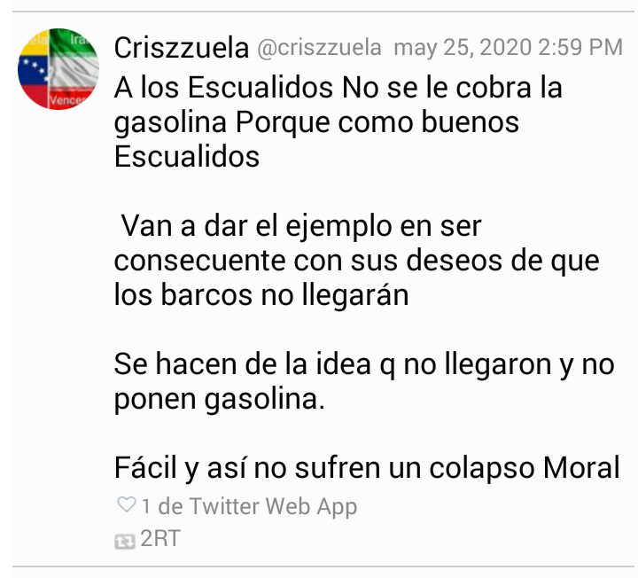 AsktoMandrake's tweet photo. La camarada @criszzuela hizo apenas 12 horas de cola... y la bandera de Irán no la ayudó. https://t.co/SMYzNPBETA