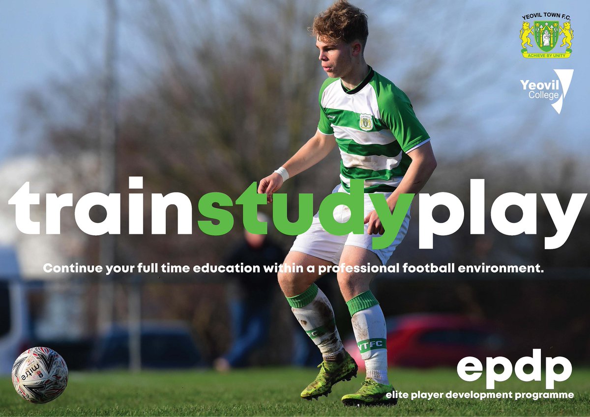 Yeovil College (@yeovilcollege) on Twitter photo We are working with <a href="/YTFC/">Yeovil Town FC</a> to deliver an amazing opportunity to study and play the sport you love whilst gaining a qualification to support your future career. We are holding a live online Q&A on Wednesday 24th June, 4-5pm. Join us to find out more!⚽
#EPDP #TrainStudyPlay We are working with <a href="/YTFC/">Yeovil Town FC</a> to deliver an amazing opportunity to study and play the sport you love whilst gaining a qualification to support your future career. We are holding a live online Q&A on Wednesday 24th June, 4-5pm. Join us to find out more!⚽
#EPDP #TrainStudyPlay
