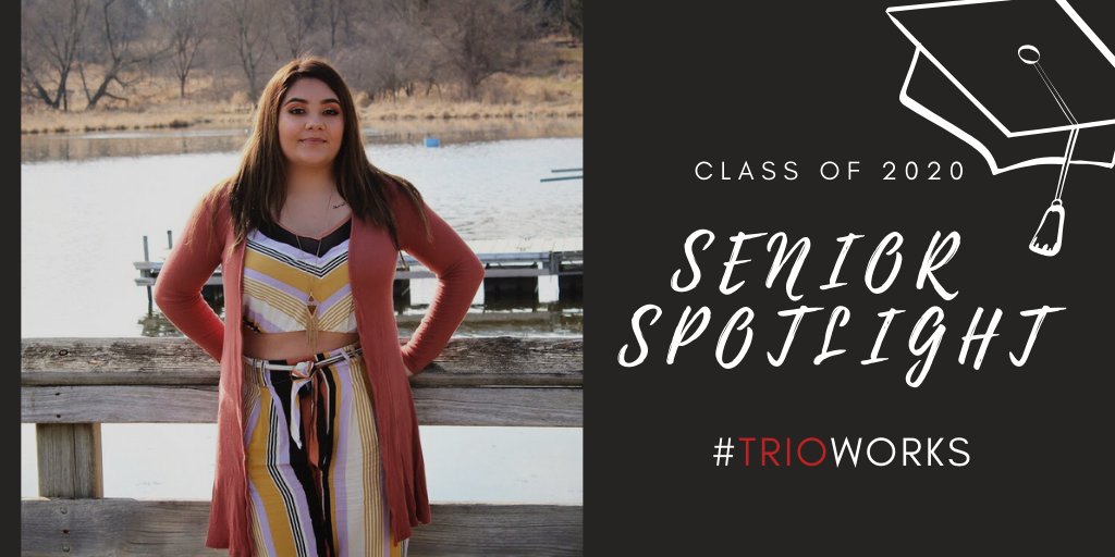EtsTrio's tweet photo. Senior Spotlight: Veronica Martinez. Veronica is graduating from Hampton Dumont High School and will attend North Iowa Area Community College in the Fall. She will continue her education at Iowa State University to become a Registered Nurse.
#TRIOWORKS #HearOurEDStories #IamTRIO https://t.co/h9KZxVjnFk