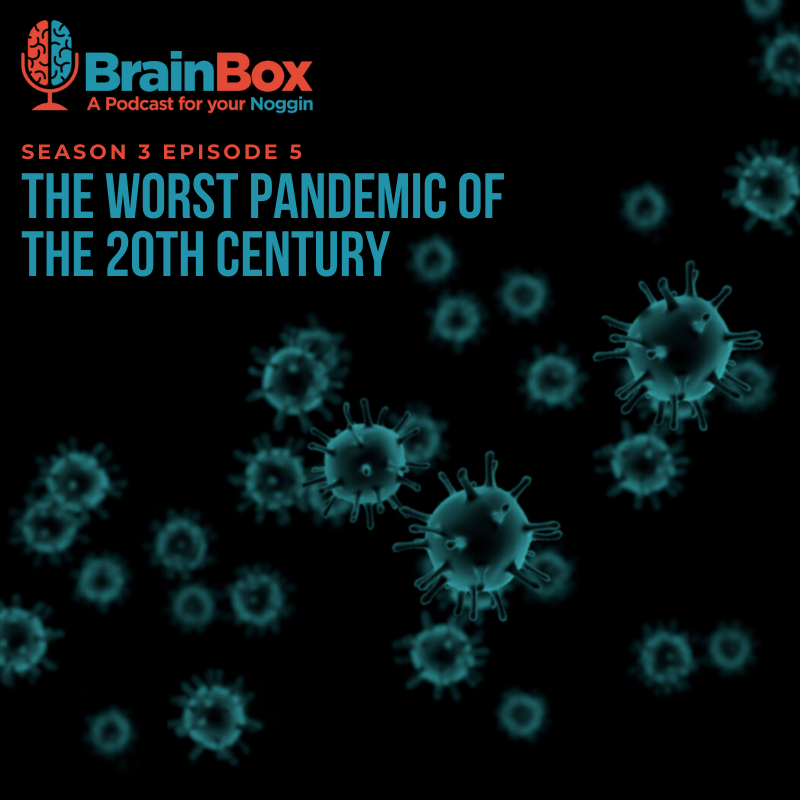OKHumanities's tweet photo. #BrainBoxOK podcast looks at the effects of the #SpanishFlu pandemic in Oklahoma in 1918-20. An article from our Curiosity #OHMag issue also revealed how the pandemic led to the abandonment of the first OK state flag design (p. 18) https://t.co/poblNiblrU https://t.co/xwTdeQc8ME https://t.co/AL7mmp5i6N