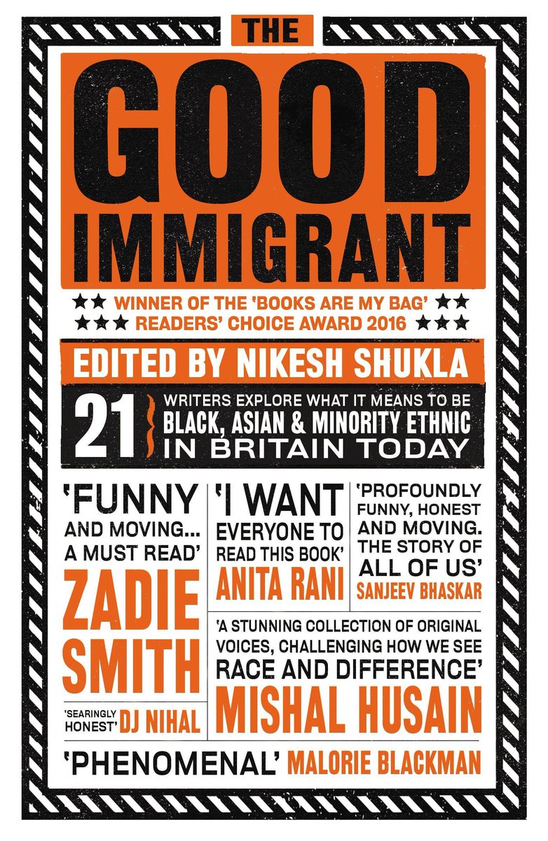 I've been dipping in and out of The Good Immigrant this week. It's such a brilliant collection of essays (Coco Khan's Flags is my favourite. It's important right now, but it's also really funny.  https://amzn.to/2Xu5gAY 