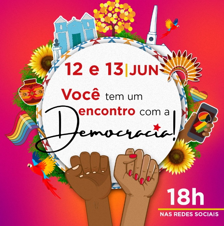 PT13CampoGrande's tweet photo. Nos dias 12 e 13 você tem um encontro com a democracia. Acompanhe o canal https://t.co/CcFkJLHULc -  Se inscreva e clique no sininho pra receber a notificação. 

#SomosMuitos #encontrocomademocracia
#campogrande #ms #campao #cidademorena https://t.co/uZbDA4MKm6