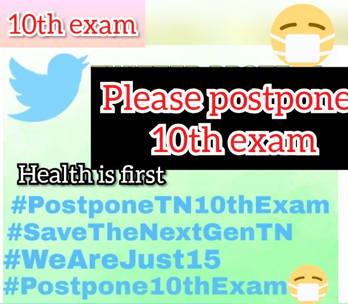 Shree81786317's tweet photo. Respected sir,
 During this lockdown we are unable to concentrate in our studies.We already informed about it  but they didn't take any action .You are the last hope .So kindly postpone the public exam after lockdown.
#PlsHelpStalin
#JusticeforTN10thexam

@mkstalin
@Udhaystalin https://t.co/8vp8dkcm1T