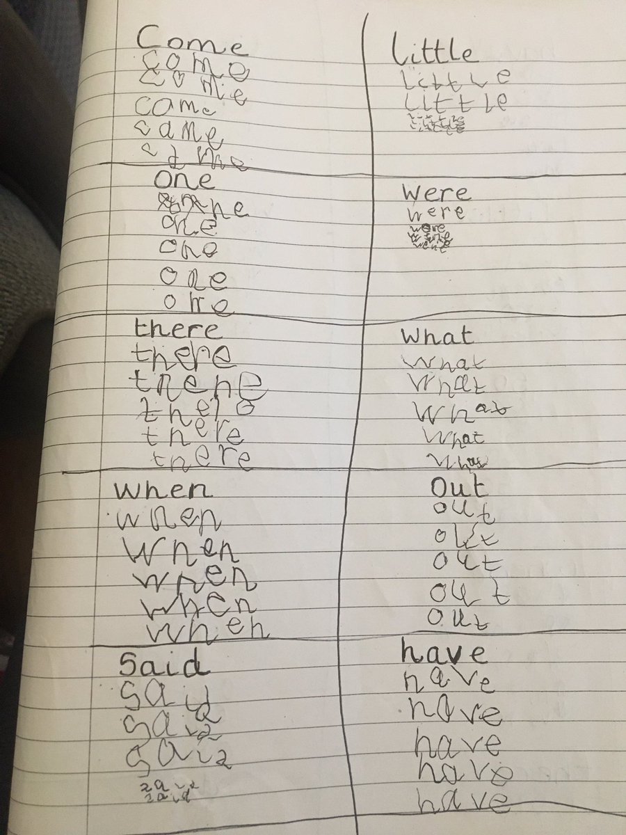 lynseyfell's tweet photo. @rudstonrec Lennon has been practising his tricky words. We will write some sentences tomorrow and practice writing the letter k,e and h https://t.co/7Y3XUzMjal