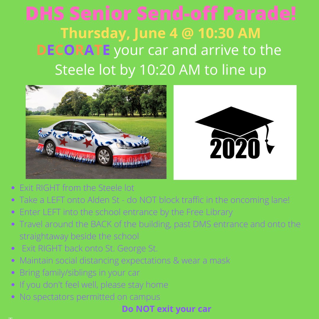 <a href="/Dux2020/">Dux Class of 2020</a> Looking forward to seeing you tomorrow at DHS begining at 10:30 AM.
#dhspride #classof2020 @duxbury_ps <a href="/duxschools/">Duxbury Schools</a> @DuxAthletics <a href="/duxburyclipper/">Duxbury Clipper</a>