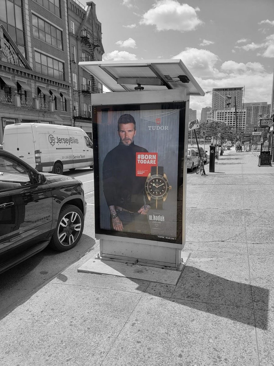 capitoloutdoor's tweet photo. Celebrate the milestones (from a distance) with a family owned business. @WKodakJewelers (with #LadyGaga & #DavidBeckham) are up on #Hoboken #adpanels! #shoplocal #familyowned #wkodak #OOH
https://t.co/qcy1ymHPPG https://t.co/oh3TZwks7M