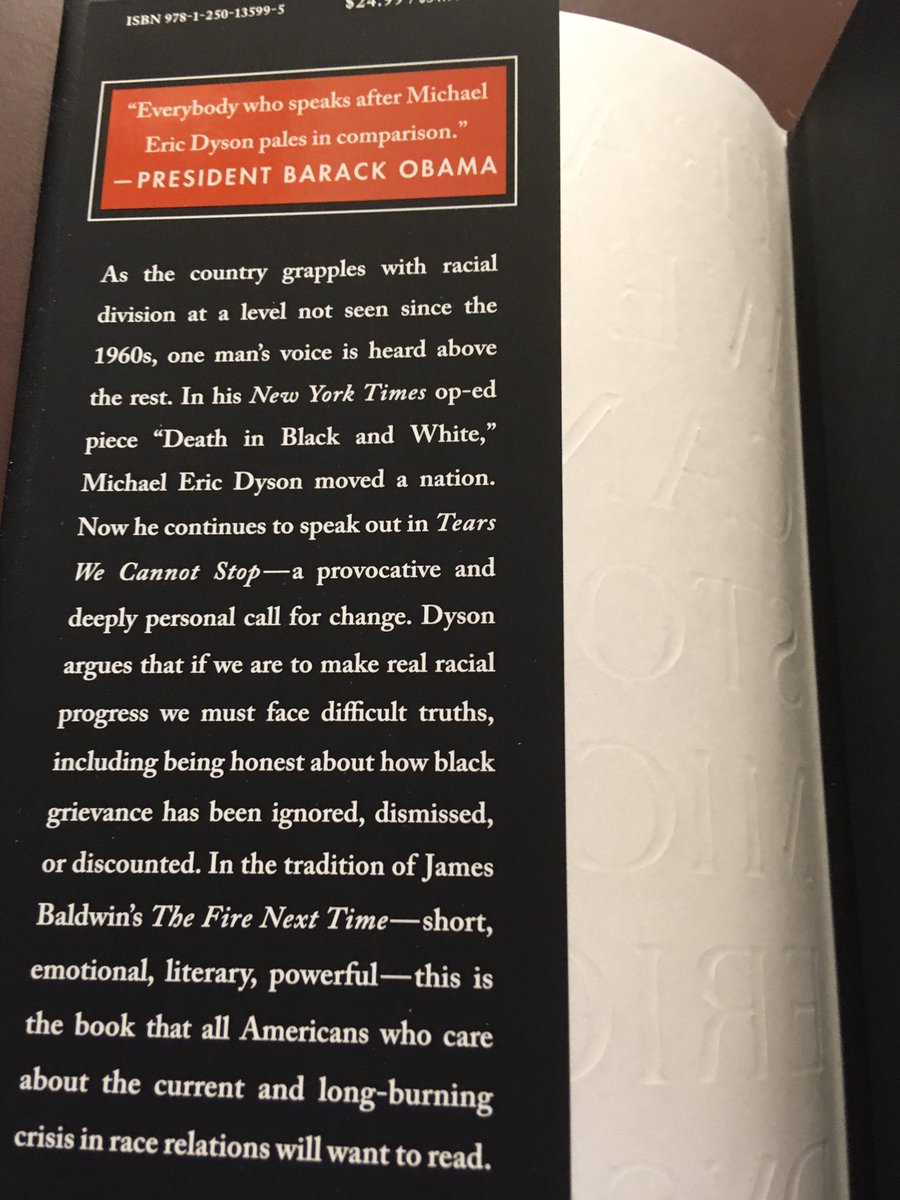 Suggestion for June 3 ... Tears We Cannot Stop: A Sermon to White America (2017) by Michael Eric Dyson.