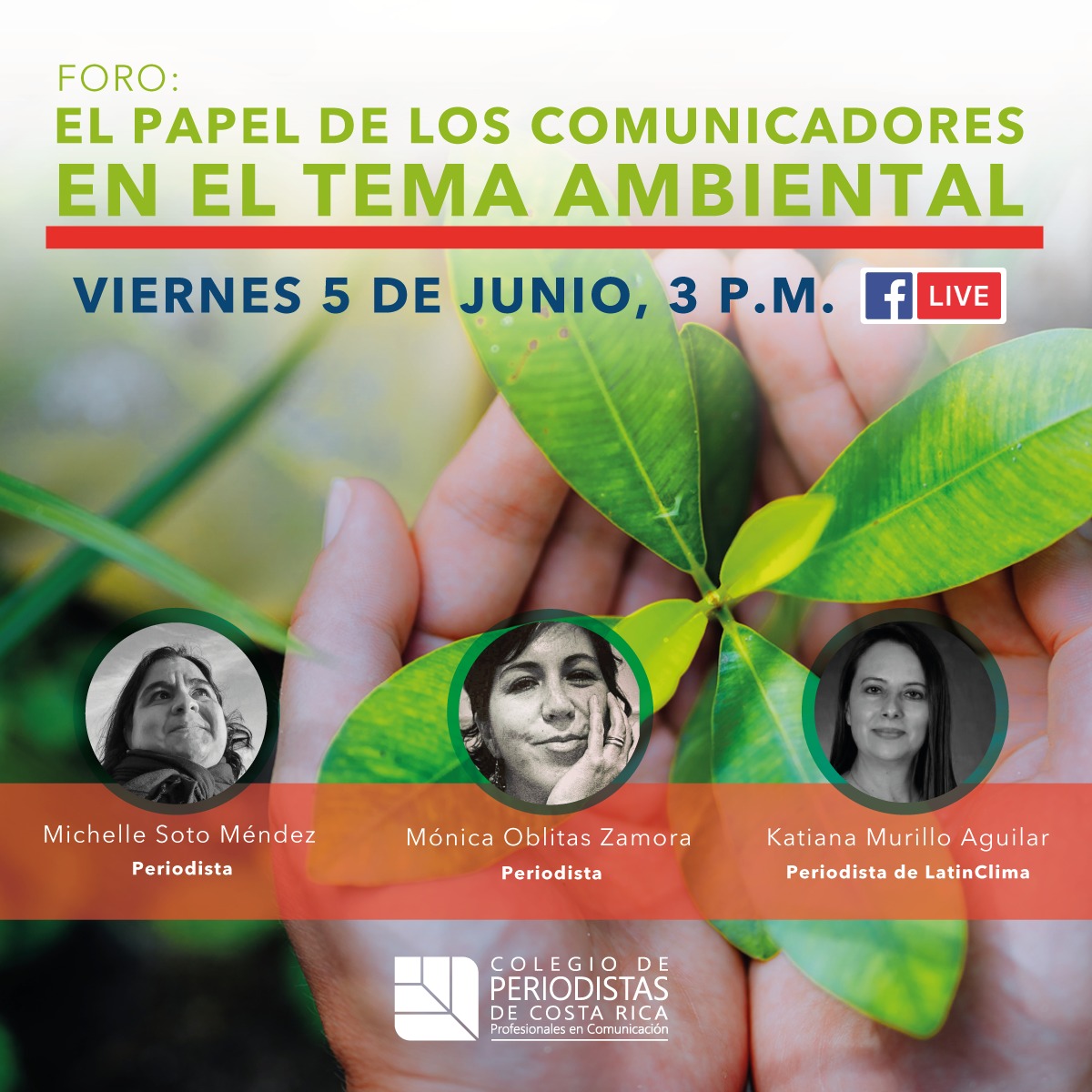 El @ColperCR me invitó a participar en un foro sobre periodismo ambiental en el marco del #DiaMundialDelMedioAmbiente 

Compartiré panel con dos grandes periodistas: @monicaoblitas de @EditalBolivia y @Katianacr de @LatinClima  

Quedan invitados e invitadas.