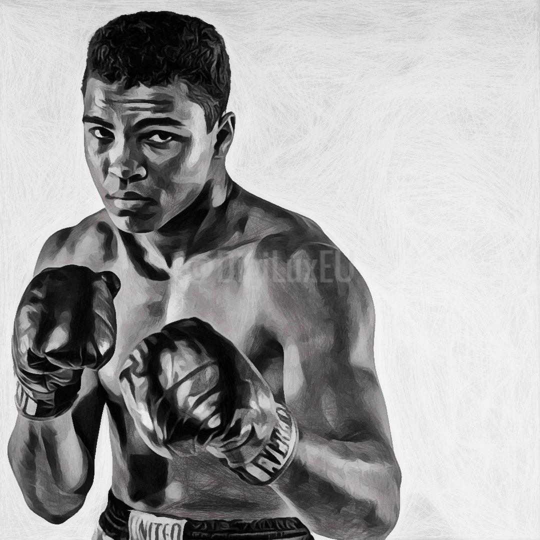 'The Greatest Lip.' My young 'Cassius Clay' fan art commission. A 12 x 12" artwork.
.
.
#art #muhammadali #cassiusclay #boxing #legend #artbydean #digiluxeu