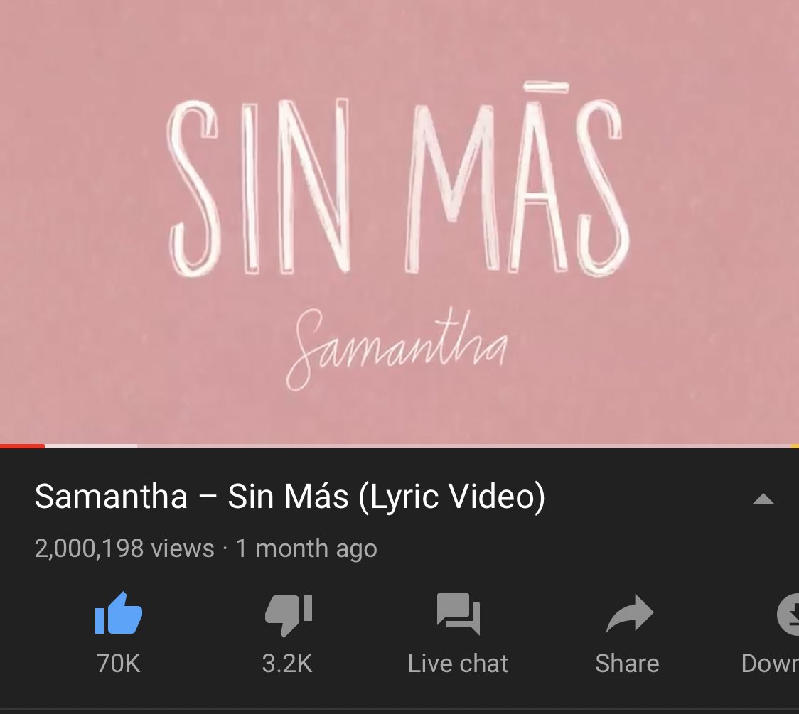 lovesamaiju's tweet photo. 2M 💖👏🏼 @SamanthaOT2020 @samanthaCFO @DoddoGi #SinMás #SinMas2M #CanalOT3J https://t.co/pymSU2u2hY