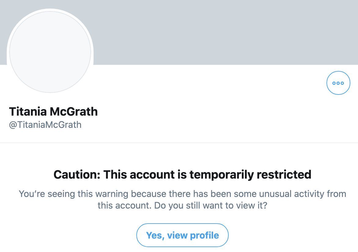 TitaniaMcGrath's tweet image. Thank you to Twitter for restricting my account for the whole of #BlackOutTuesday. 

It’s just as well that @PopTartsUS was available to continue my important work.