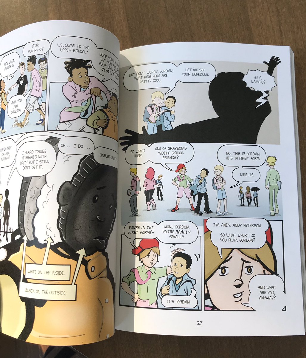 JennieEbersole's tweet image. Check out this award winning graphic novel at an elite private school! 💗 perspectives:
White female teacher
Black male teacher
Black male coach
White male coach
Black Ss on fin aid
Black wealthy Ss 
White Ss on fin aid
White wealthy Ss
Hispanic Ss 
Asian American Ss
Parents📚💕