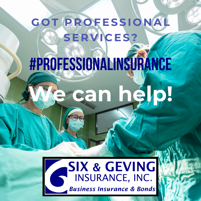 Does your company perform professional services of any type? You need Professional E&amp;O. We can help! Six &amp; Geving Insurance 719.590.9990 six-geving.com Denver 720.962.0930 #professionalinsurance