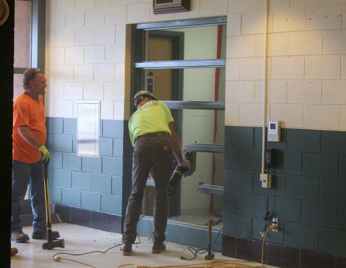 A new, more secure front entrance will greet students next year at Plainfield High School-Central Campus. #202proud <a href="/phsccwildcats/">Mr. Stephens</a>