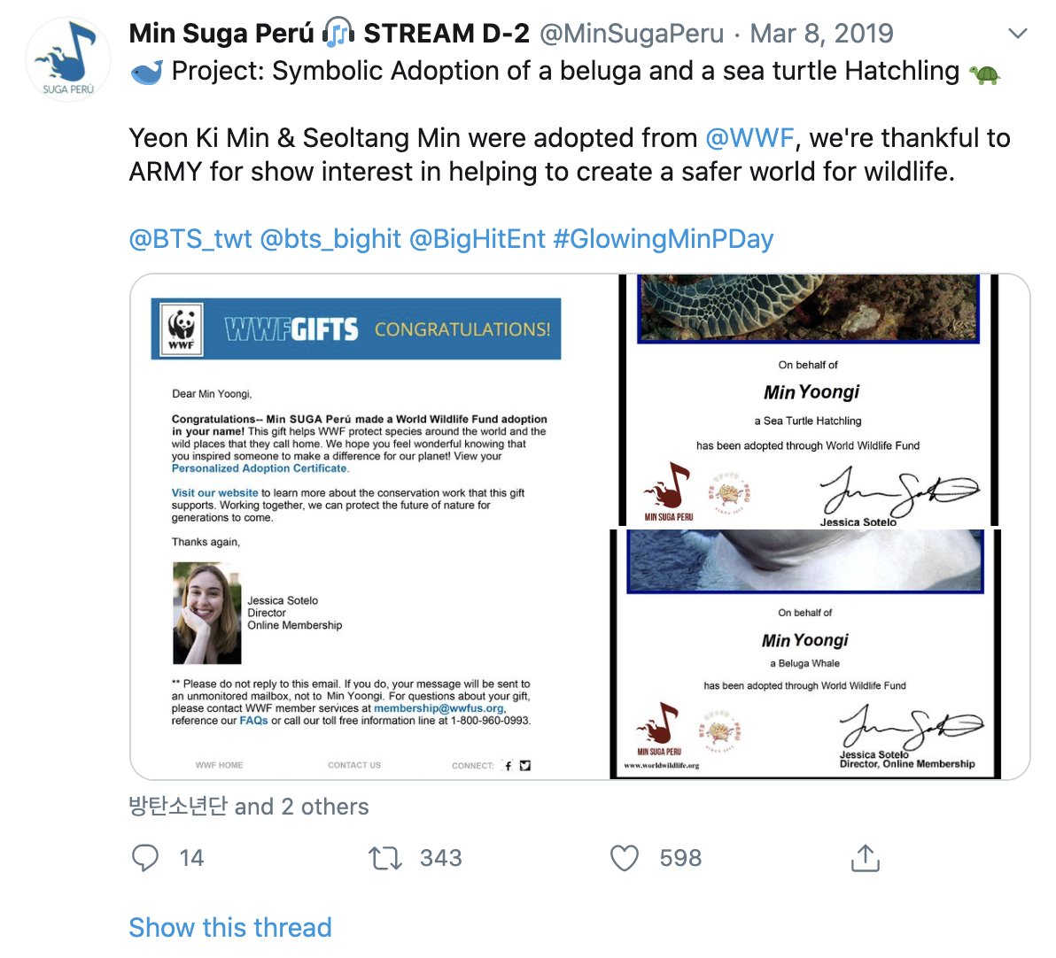 i was wondering what these dots in the middle of the ocean are, and y'all... they have adopted at least five whales and one sea turtle 