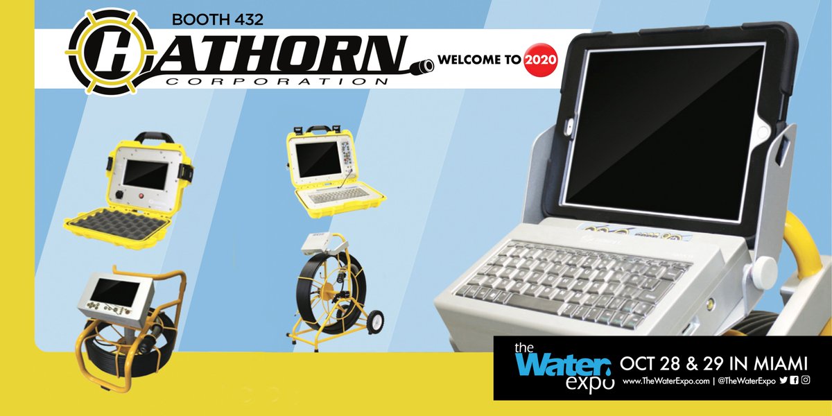 TheWaterExpo's tweet photo. Welcome to #TheWaterExpo, Hathorn Corporation! October 28th and 29th at the DoubleTree by Hilton Hotel Miami Airport &amp; Convention Center. Find them in booth 432!
#videoinspection #trenchlesstechnology #wastewater #sewerinfrastructure #alcantarillado #technologiasinzanja https://t.co/sCCMQ4KT98