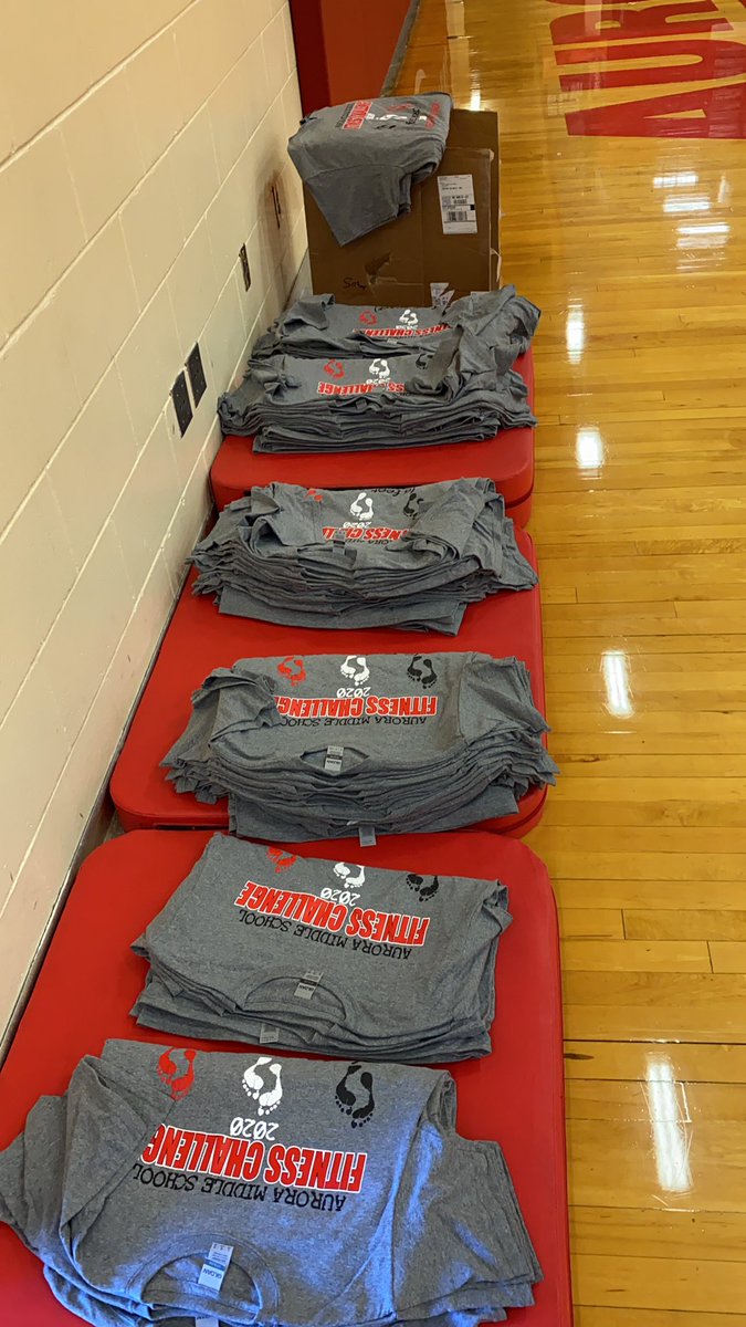 AuroraMiddlePE's tweet image. Fitness Challenge t-shirts have arrived!

If you ordered (or won) a shirt, please stop up today from 10:45-2:30 or next Wednesday, Jun 10th to pick it up. Don’t forget to bring your payment if you still need to pay for the shirt.

Go to door S12 of the Middle School by the track.