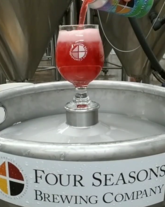 Berliner Weisse never tasted so nice.

Check out <a href="/FourSeasonsBrew/">Four Seasons Brewing</a> newest creation, Berliner Weisse Double Raspberry, available today in cans only from 2-7 p.m.

Cans are selling out fast, so grab it while you can and get your Pour Tour sticker.