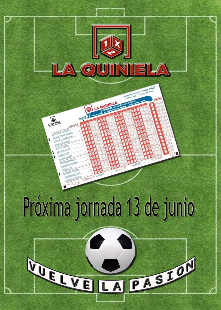 6_admon's tweet photo. Vuelve La Quiniela https://t.co/oSzvmHDNTV