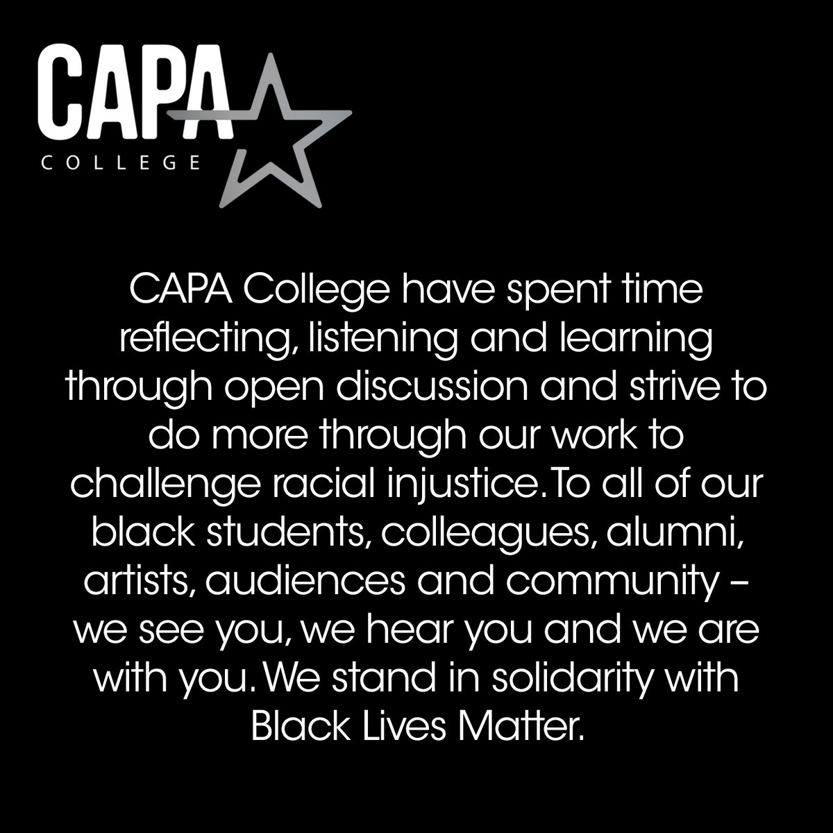 CAPA College tweet media