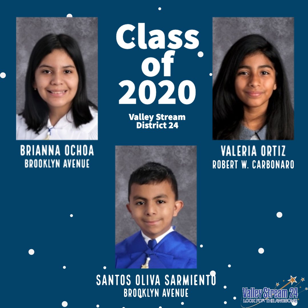Day 12 (Part 2 of 2) of celebrating our awesome 6th grade graduates! We will be posting their pictures alphabetically every weekday at 12pm! Keep an eye out for your graduate!
#LookForTheAwesome #VS24 
<a href="/DonSturz/">Don Sturz</a> <a href="/ValleyStreamWLB/">William L. Buck School</a> <a href="/ValleyStreamBAS/">Brooklyn Avenue School</a> <a href="/ValleyStreamRWC/">Robert W. Carbonaro School</a>