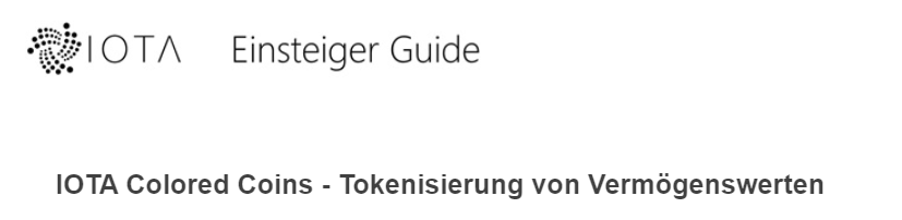 Schmucklos_'s tweet photo. Update, IOTA Einsteiger Guide. Der Artikel zu IOTA Colored Coins wurde mit neuen grundlegenden Informationen und den neuen Fachbegriffen auf den neusten Stand gebracht. https://t.co/eVIeC5jq4E #iotastrong #btc #iota https://t.co/FENqLAnSDm