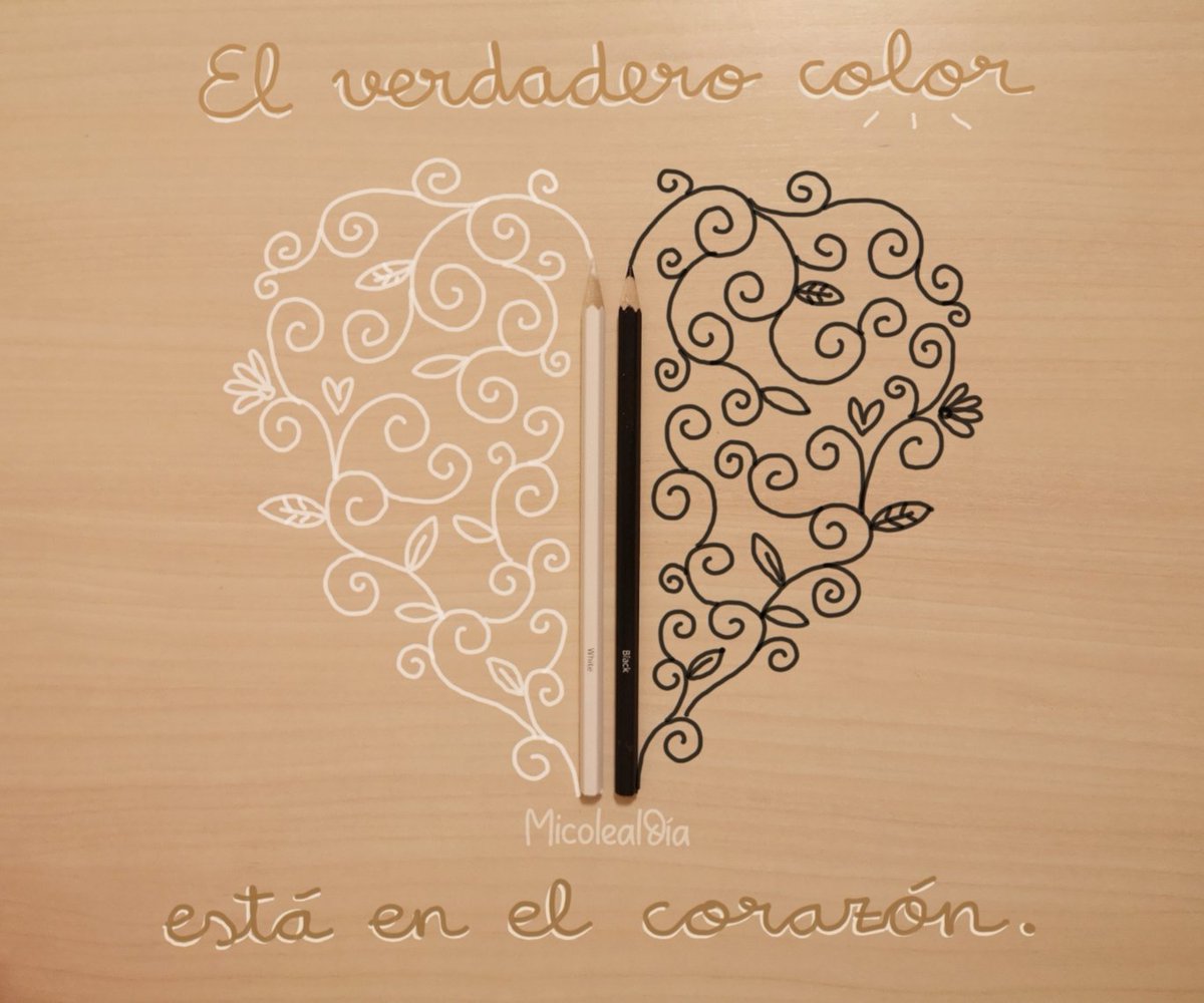 Micolealdia's tweet photo. El verdadero color está en el corazón. https://t.co/iovnrdjdsi