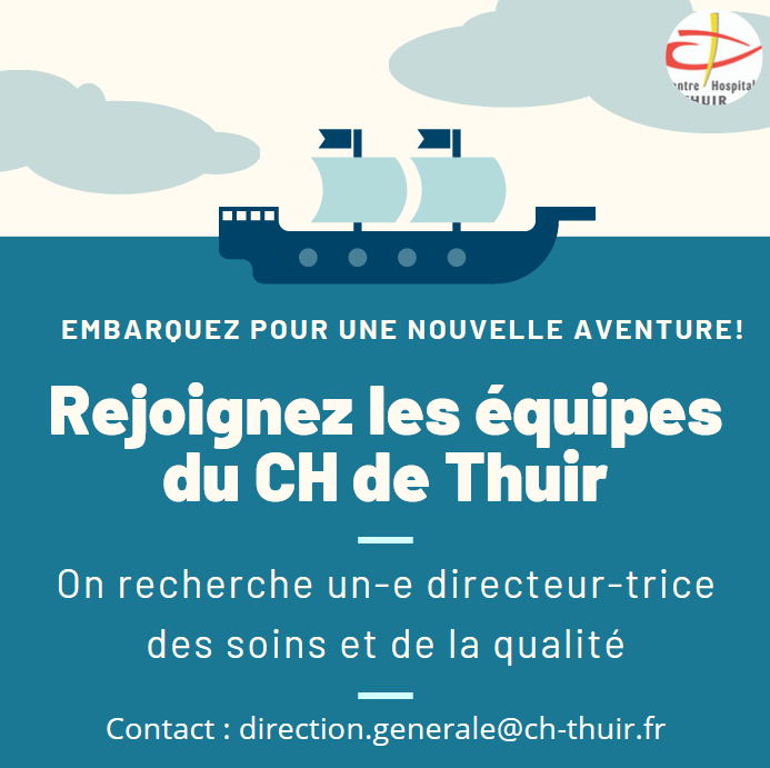 CHTHUIR's tweet photo. #offresdemploi #directeurdessoins Le Centre Hospitalier de Thuir dans les #pyrénéesorientales recherche un-e directeur - trice des soins et de la qualité. N'hésitez plus, contactez nous pour toute demande d'information. #santémentale #Thuir https://t.co/c8e972LEOU