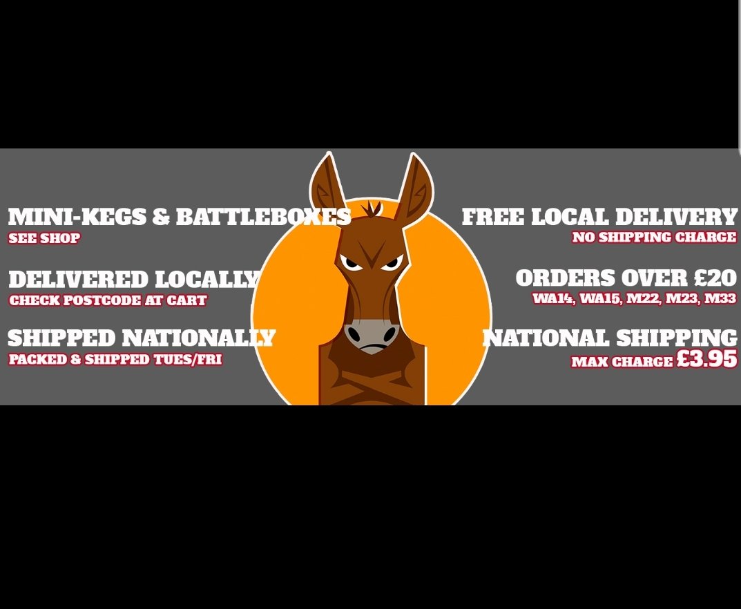 StubbornMuleBru's tweet image. June should be fun 🤡 After a meeting with logistics got the nod to expand our FREE delivery area &amp;amp; drop ALL courier prices to £3.50 👌 To celebrate doing a draw every wk of June for a 5L #minikeg 🍻 Retweet, like &amp;amp; follow to enter Week One 👍 #craftbeer #competition #goodluck ✌