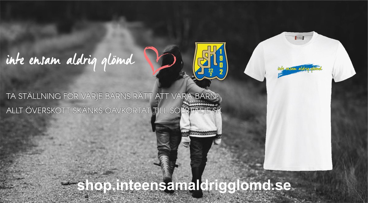 SodertaljeSK's tweet image. Alla barn har rätt att vara barn - ta ställning du också, dessutom i rätt färger! #TwittSSK 

sodertaljesk.se/artikel/l5g3ak…