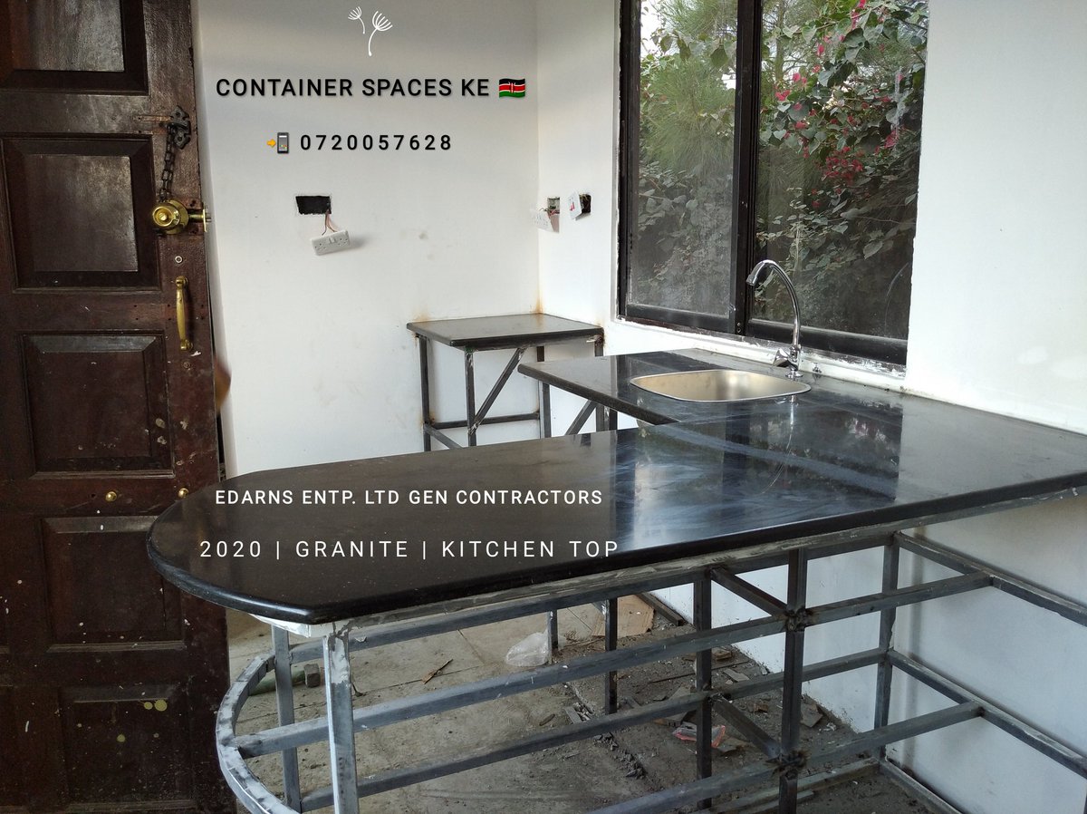 EdarnsLtd's tweet photo. #Container_Home build, (Nrb.,KE.)

#Granite Top | #Kitchenette Installation.

📩 containerspaceske@outlook.com https://t.co/4IwtxTcB2a