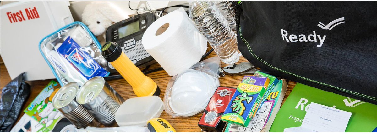 Get ready for hurricanes and severe weather with an Emergency Supply Kit that includes at least three days of food and water. ready.gov/kit