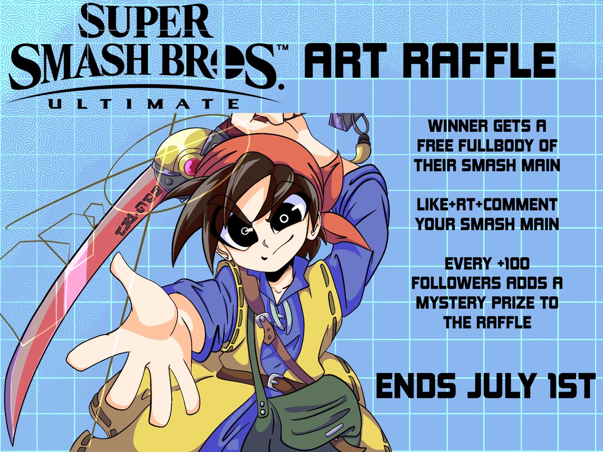 DieselTTV's tweet image. THANK YOU ALL FOR 4200! This was meant as a celebration for 4K but we’re way past that! Like, RT, and comment your Smash main for a chance to win art of them! You must be following to enter! This raffle ends July 1st! Thank you and good luck!
#SmashBrosUltimate