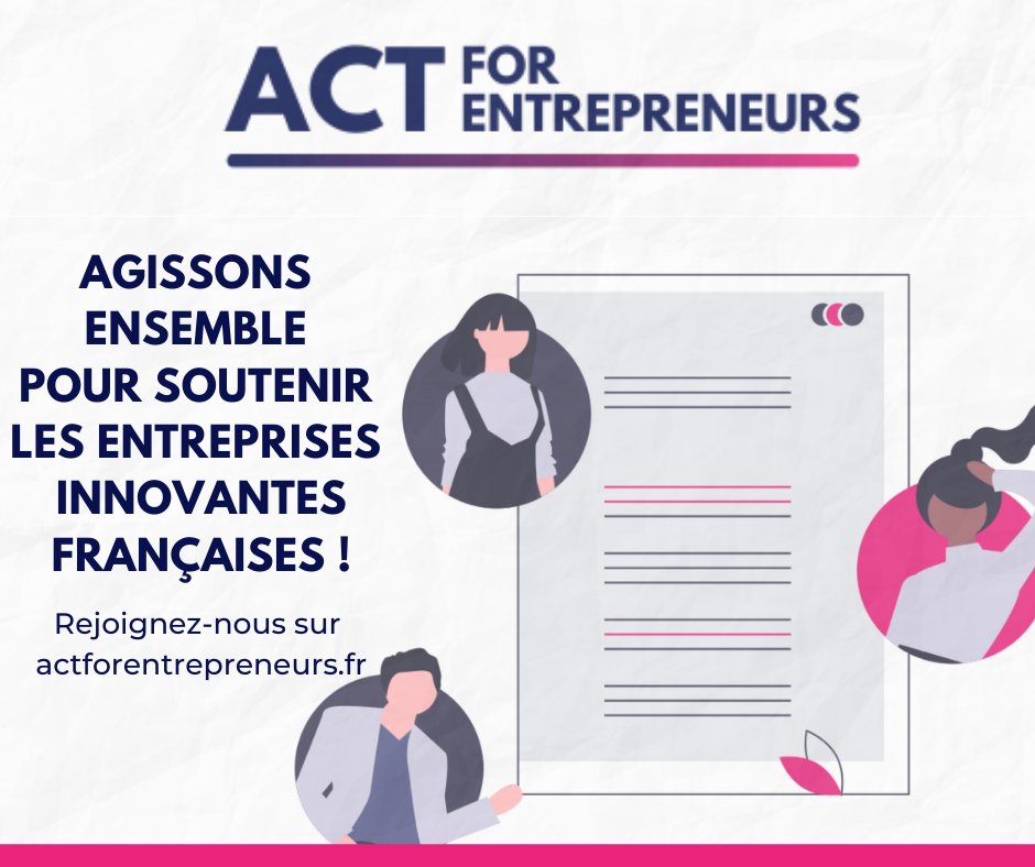[🚀#ActForEntrepreneurs] #LaPiscine s'engage auprès de Act For Entrepreneurs: un collectif de soutien pour réaliser des opérations de financement simplifiées, couvrir les dépenses opérationnelles à court terme et renforcer les fonds propres des startups qui en ont besoin