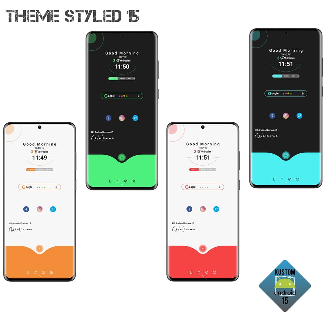 Android15Kustom's tweet image. @ratinvirgo 
Template Styled 15
👉Used.
🔹 Nova Launcher
🔹Klwp

youtu.be/yD4gr1mldOQ

#klwp #kustom #personalizacionandroid #kustom #Android #desing #homescreen #ui