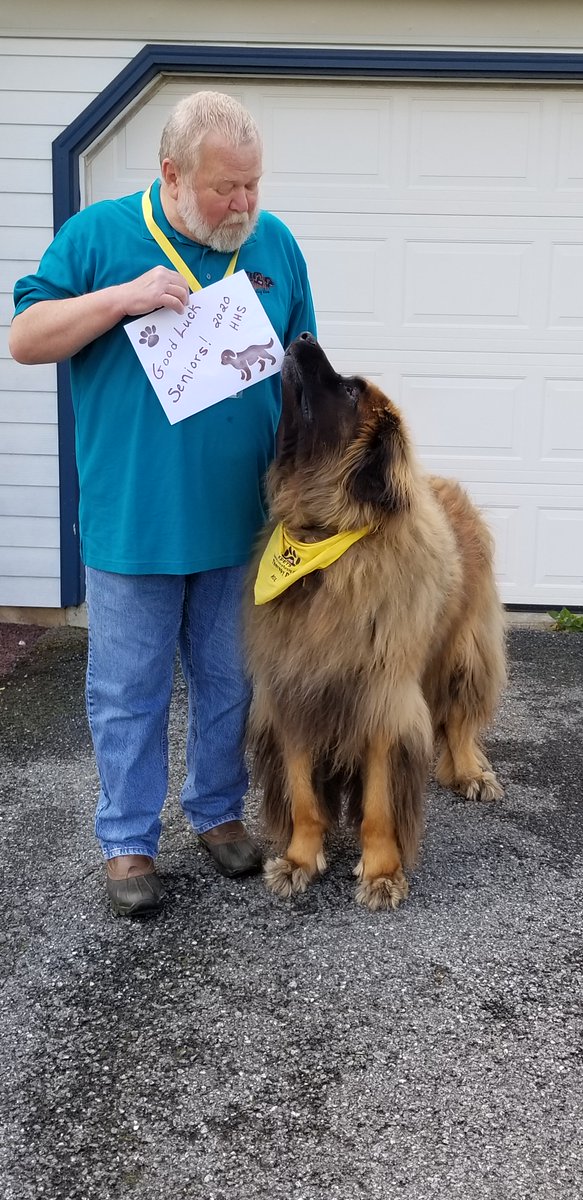 HSDLibrary's tweet photo. Rollo &amp; Terry are wishing Good Luck to the class of 2020! 🎇🎓Thank you so much for the KPETS visits this year!  💕 @HSDLibrary  @hempfield @KPETS_ https://t.co/u42uKh5Y4u