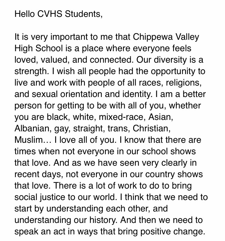 cvhs_bigreds's tweet photo. CVHS- A message from your Principal, Mr Distelrath: https://t.co/Sz5TwbtXJb