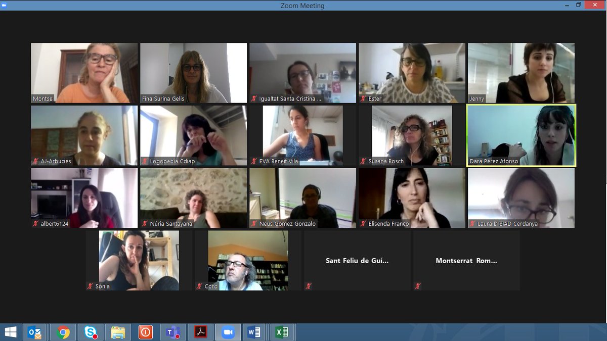 icdones's tweet photo. Sessió de treball d'avui @icdones @gencatgirona @jsurina amb #SIADs de la demarcació territorial de #Girona per avaluar la situació actual derivada de la #COVID19, necessitats i recursos disponibles per les #Dones, especialment les que es troben en situació de #ViolènciaMasclista https://t.co/JP7CwFROMJ