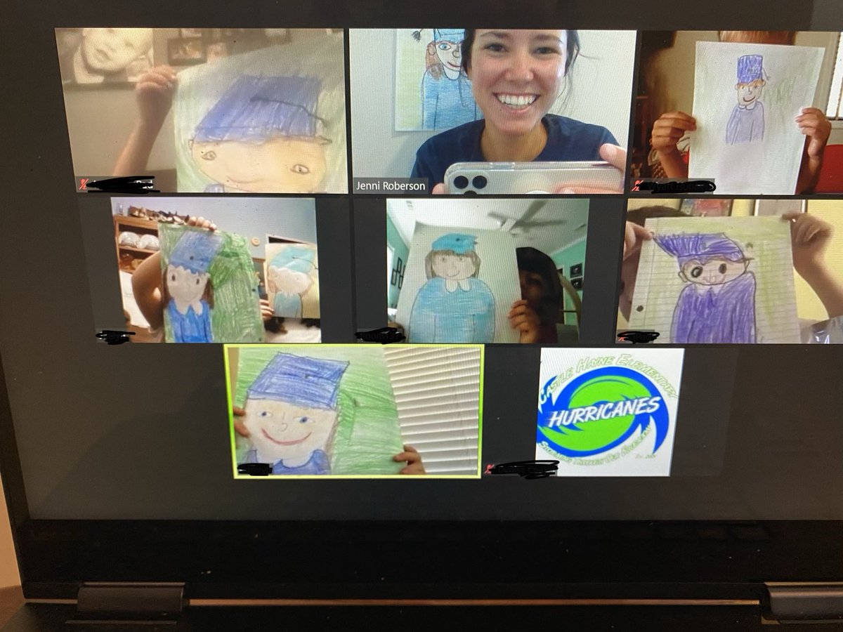RobersonsKinder's tweet photo. Last Zoom meeting with these @CastleHayneES Kinders was so much fun! Can’t believe the year is over😢 https://t.co/265NxFnL5t