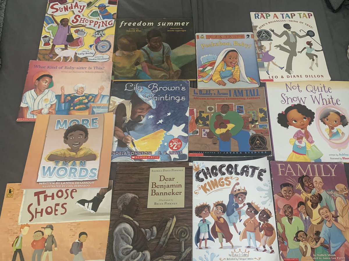 We have a main bookshelf and books scattered all around the nooks and crannys of our house and in our garage. I pulled some off the main shelf. If you don’t have any physical  minorities you can invite inside your home, start with bringing some books into your home.