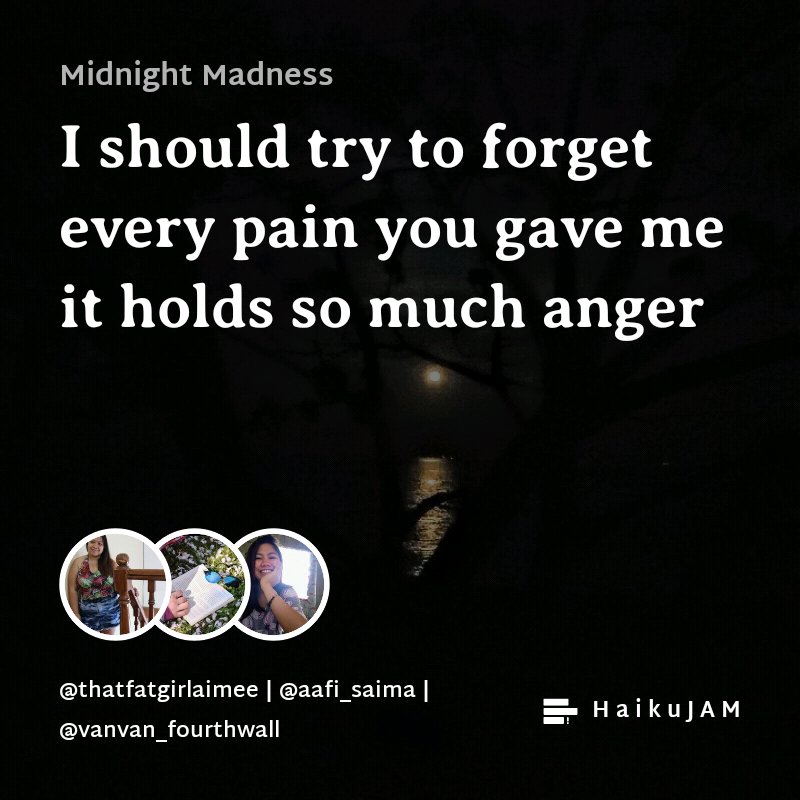 #HaikuJAM @thatfatgirlaimee 😊

chill.haikujam.com