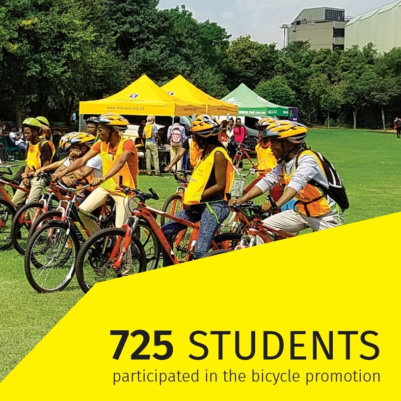 LCT_SA's tweet photo. On this World Bicycle Day we throw it back to March 2017 where we participated in the AS’VAYE UJ Cycling Club promotion in partnership with City of Johannesburg Transport Department. A 1-week bicycle promotion at the University of Johannesburg Auckland Park Kingsway Campus. https://t.co/R3cY0EhufH