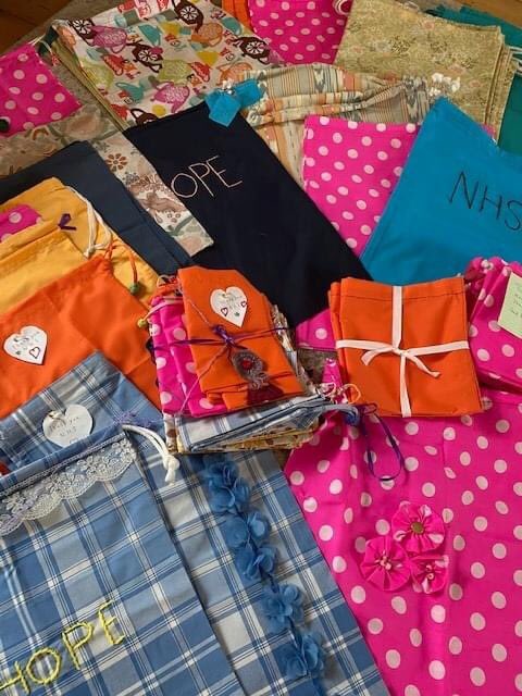 We are very proud of the 82 scrub bags that we made from the gorgeous materials donated by <a href="/CordiAshwell/">Cordi Ashwell DECORDIA</a> that were delivered to <a href="/BSUH_NHS/">BSUH NHS</a>. Read more about the story here:lookaside.fbsbx.com/file/Bags%20of…