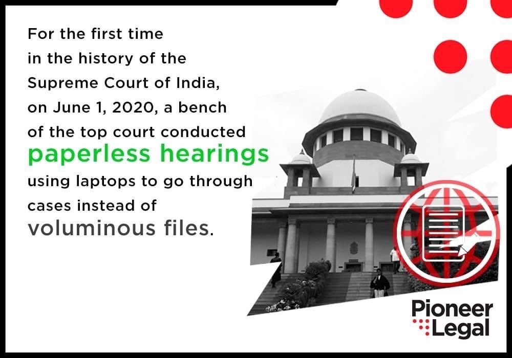 PioneerLegal_IN's tweet image. We applaud the efforts of the e-committee led by Justice DY Chandrachud of going paperless in the Supreme Court to save time and costs, thereby, reducing paper consumption and helping the environment. 

#PaperlessEnvironment #SupremeCourt #India #Justice