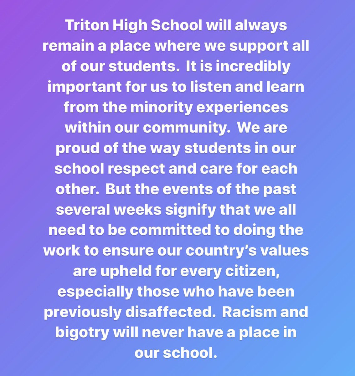 Triton High School (@TritonHighSchl) on Twitter photo 2020-06-03 16:54:48