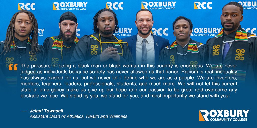 “Racism is real, inequality has always existed for us, but we never let it define who we are as people.”  Read full statement from Assistant Dean Jelani Townsell, below. #BlackLivesMatter