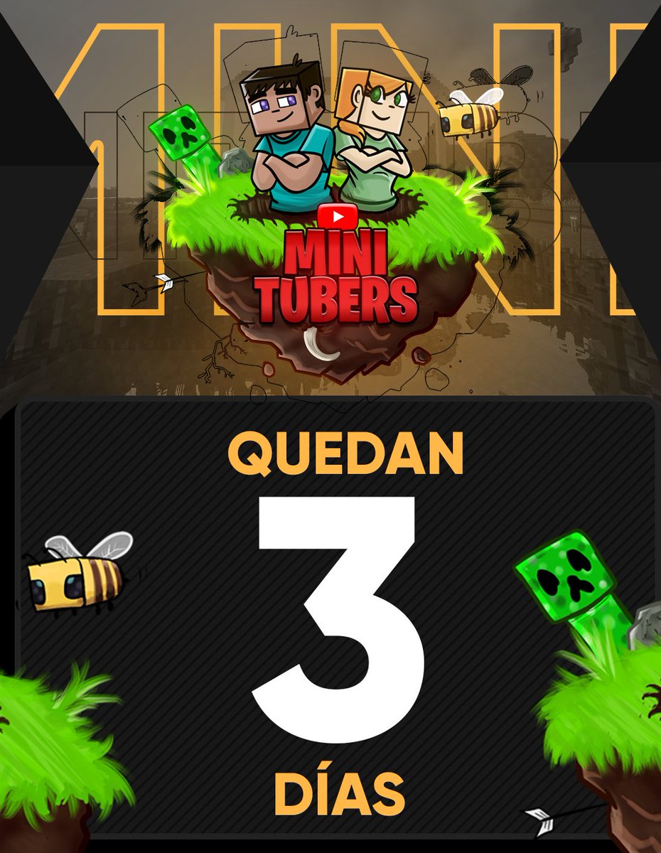 MinitubersSMP's tweet photo. Estamos a tres días de arrancar la serie. A que youtuber te gustaría ver en la primera temporada de #Minitubers? https://t.co/NTyDMItLIL