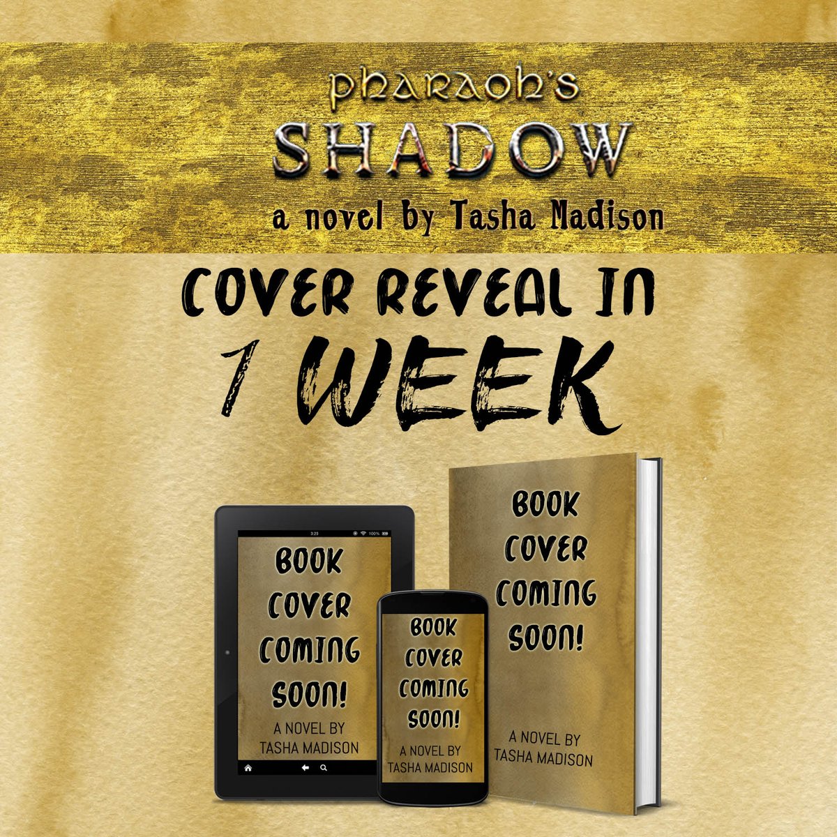 theTashaMadison's tweet photo. My book cover reveal for my #historicalfiction novel, Pharaoh's Shadow, is in 1 WEEK. Read my guest post on @NancyHu36758973's website: https://t.co/YkDDCUu8js JUNE 10, 2020. I will host hers here: https://t.co/mPhnbFcvZW.
#bookcoverreveal #bookcover #daysoffire #pharaohsshadow https://t.co/avovSMTLU2