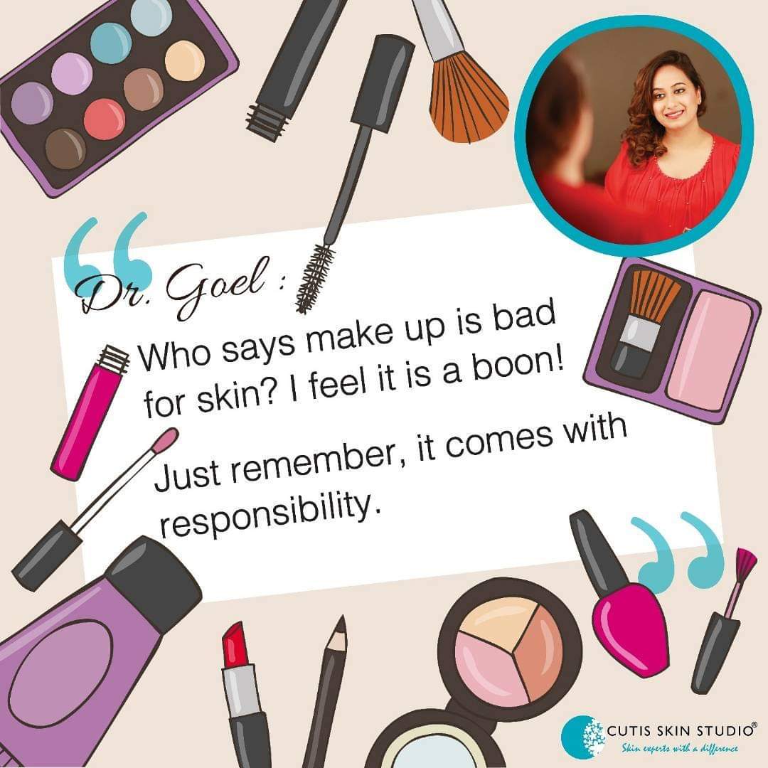 CutisSkinStudio's tweet photo. Makeup is bad for your skin.we have heard it often and especially from your Dr. Well makeup is not necessarily bad for skin if your skin is well prepared for it. Moisturise and prime the skin prior &amp; remove makeup before going to bed.
You good to go.
#cutis #cutispamper https://t.co/DstGjuczrM