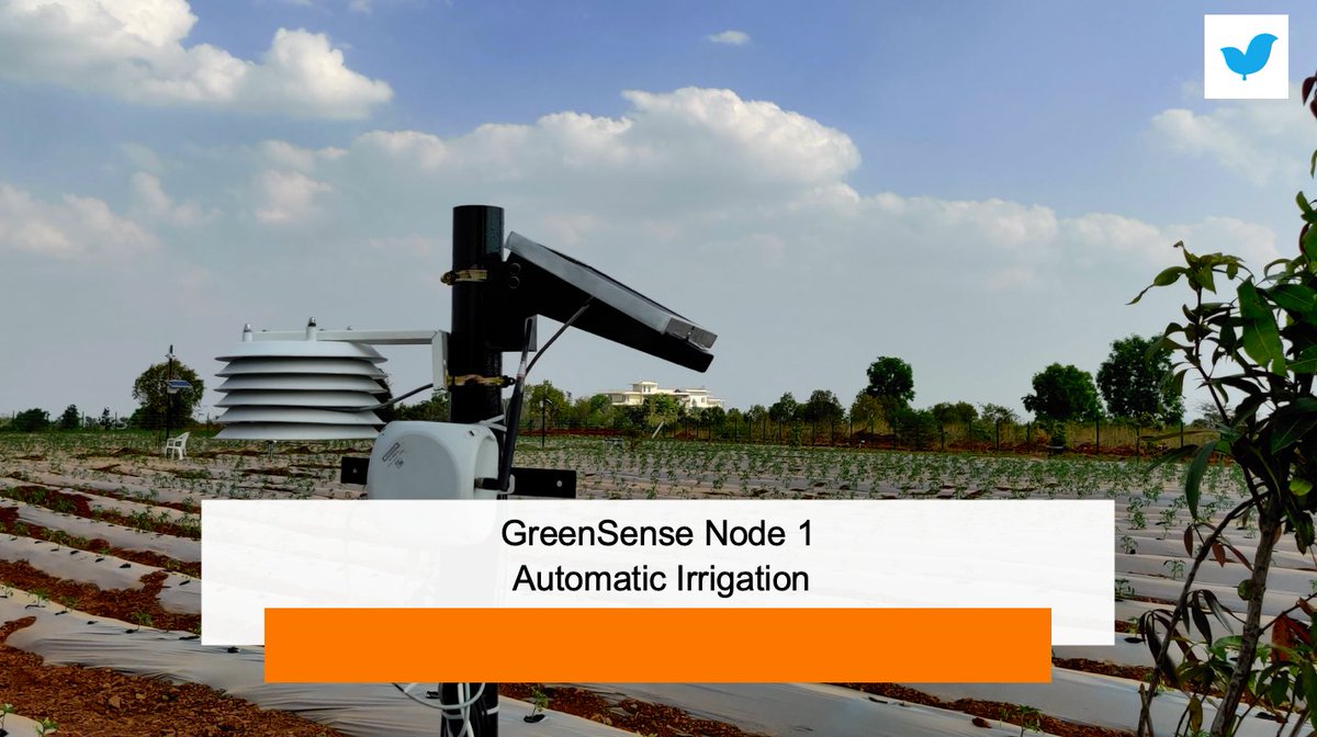 yuktix's tweet photo. #Yuktix #GreenSense node help farms to save upto 40% of water used in #irrigation by providing sensor based #automatic #irrigation #solution. 

#automaticIrrigation #sensor #soil #plantwaterstress #IoT #startup #DataScience #Data #MakeInIndia https://t.co/qgAYAX9WBx